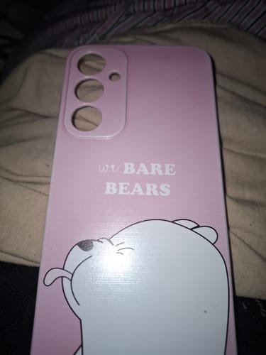 Customer photo review of We Bare Bears Transparent Silicon Case Pink For Samsung