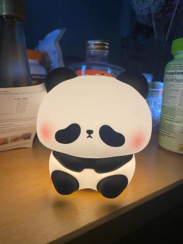 Customer photo review of Panda LED USB Rechargeable Silicone Night Lights