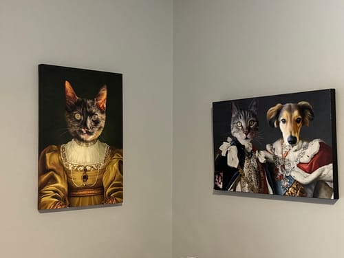 Customer photo review of The Golden Girl - Custom Pet Canvas