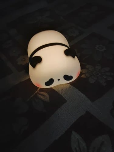 Customer photo review of Panda LED USB Rechargeable Silicone Night Lights