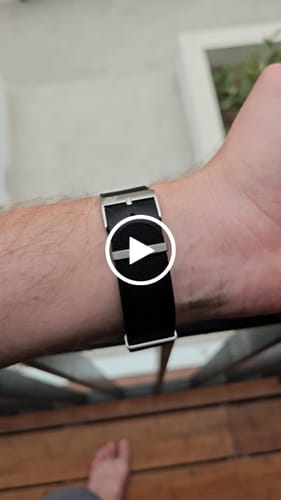 Customer video review of Black Nylon Watch Strap