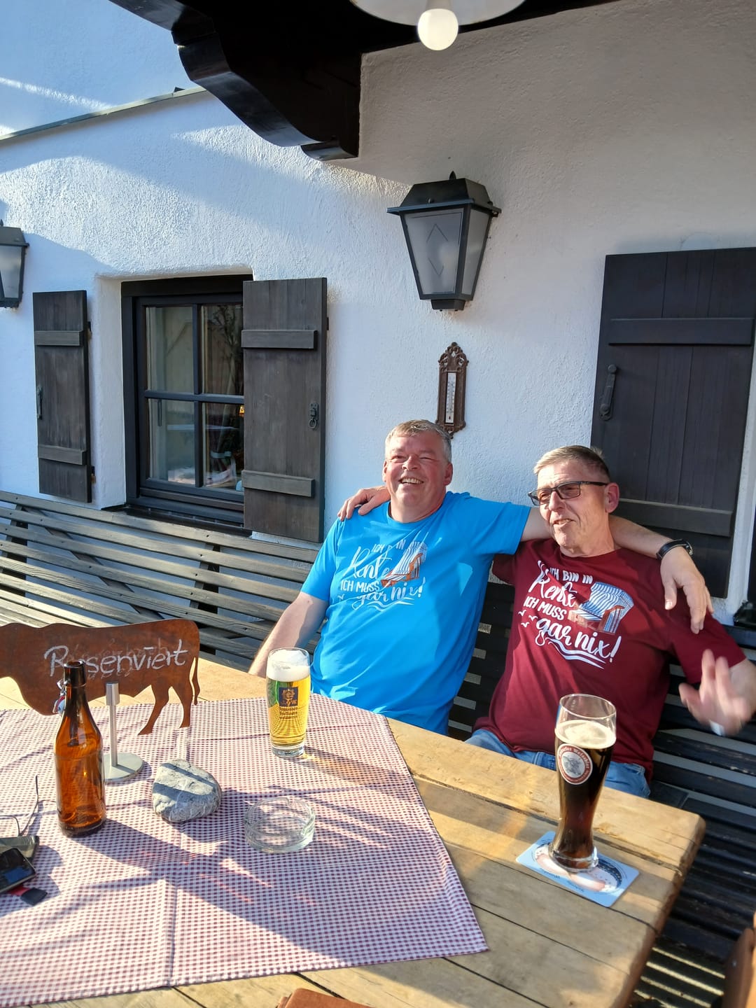 Customer photo review of Ich bin in Rente  · Herren Premium Bio T-Shirt