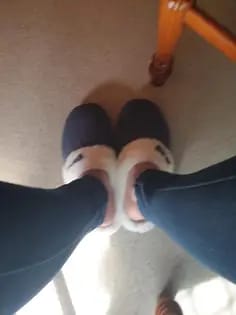 Customer photo review of PLUSH SHERPA SLIPPERS - 50% OFF