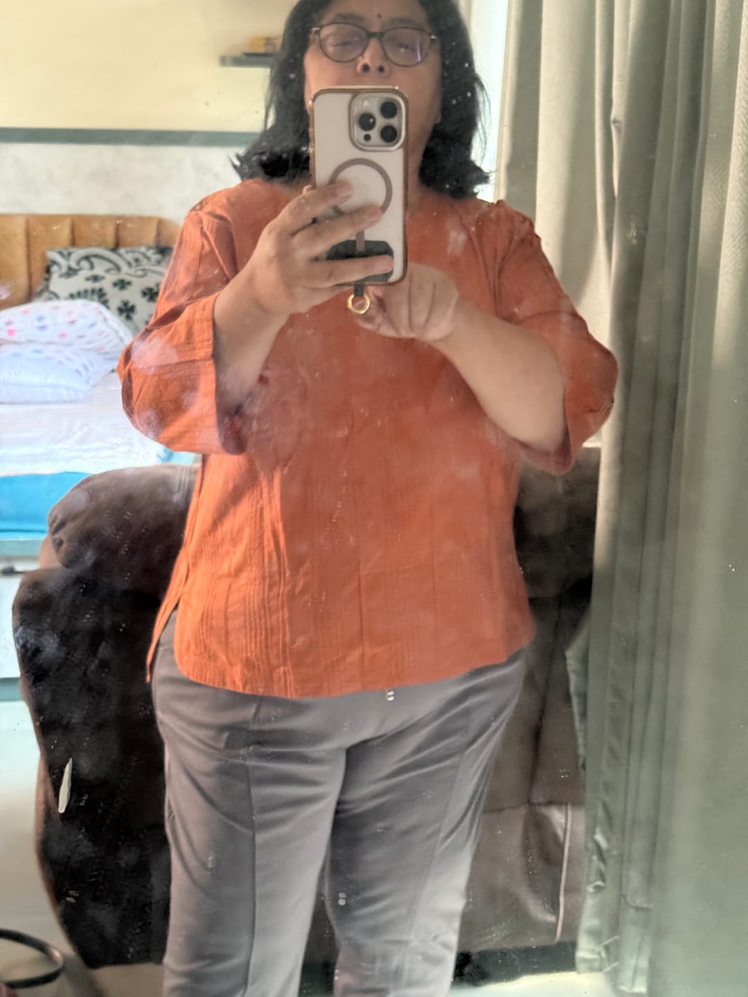 Customer photo review of Cinnamon Everyday Cotton Top