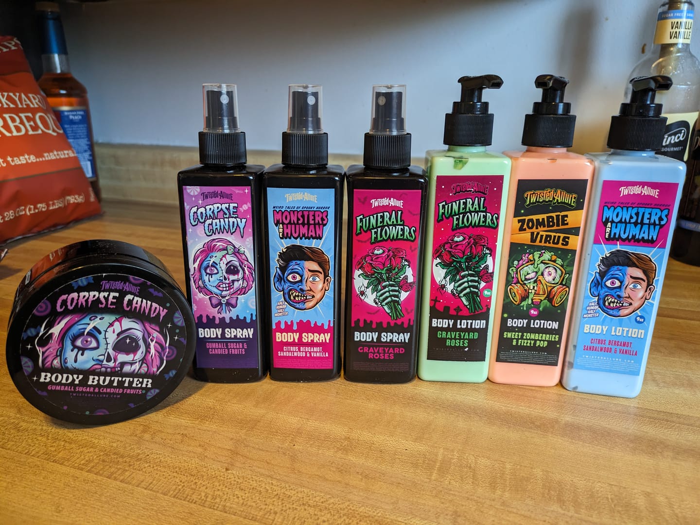 Customer photo review of Funeral Flowers body lotion
