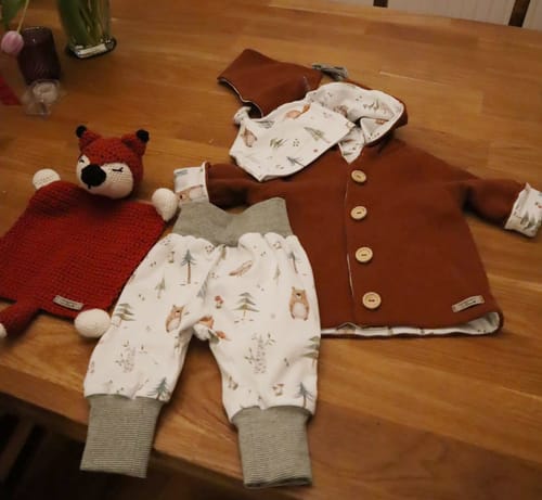 Customer photo review of Kunstleder Label "Handgemacht von Oma" zum Annähen