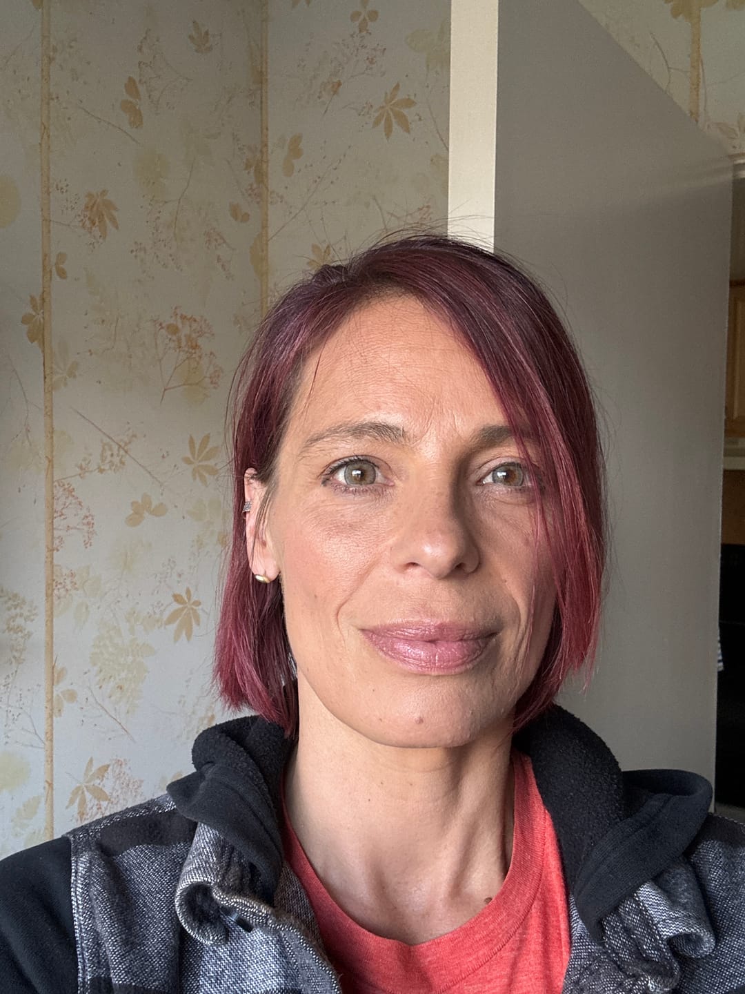 Customer photo review of Premium Candy Gray Prescription Colored Contact Lenses