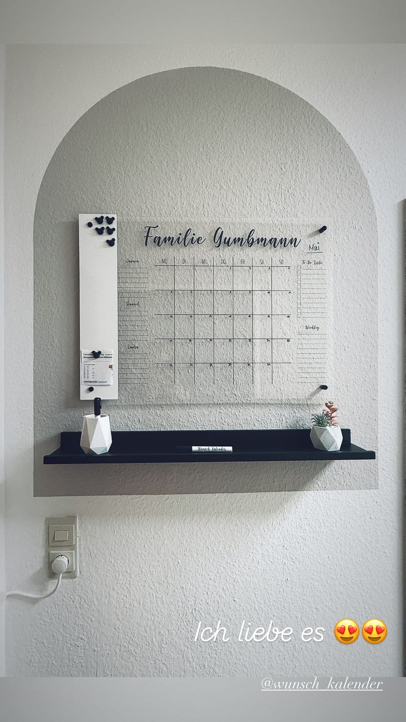 Customer photo review of Familienplaner für 3 Personen mit Magnetboard