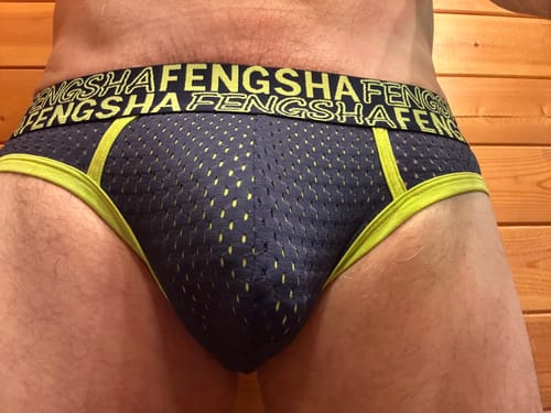 Customer photo review of 2 Pack Men's Breathable Youth U-Convex Pouch Briefs
