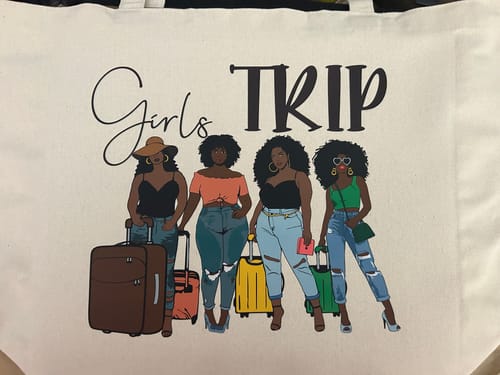 Customer photo review of SISTAS BLM DTF Transfer