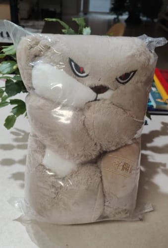 Customer photo review of Large Angry Rabbit Plush Toy
