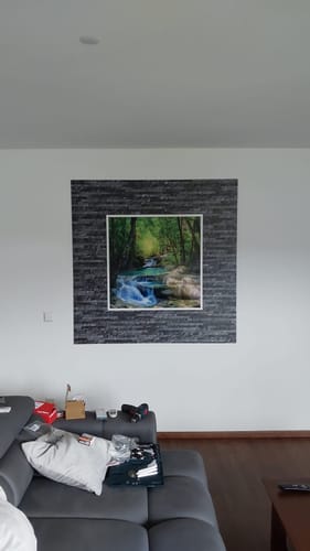 Customer photo review of Leuchtbild Acrylglas Canvalight® DIA | Tropischer Wasserfall | Quadrat