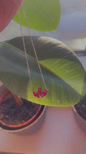 Customer photo review of Lotus Halskette | 18K vergoldet