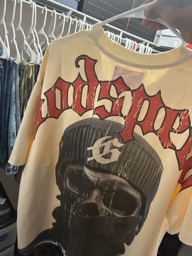 Customer photo review of Godspeed Balaclava Tee Cream