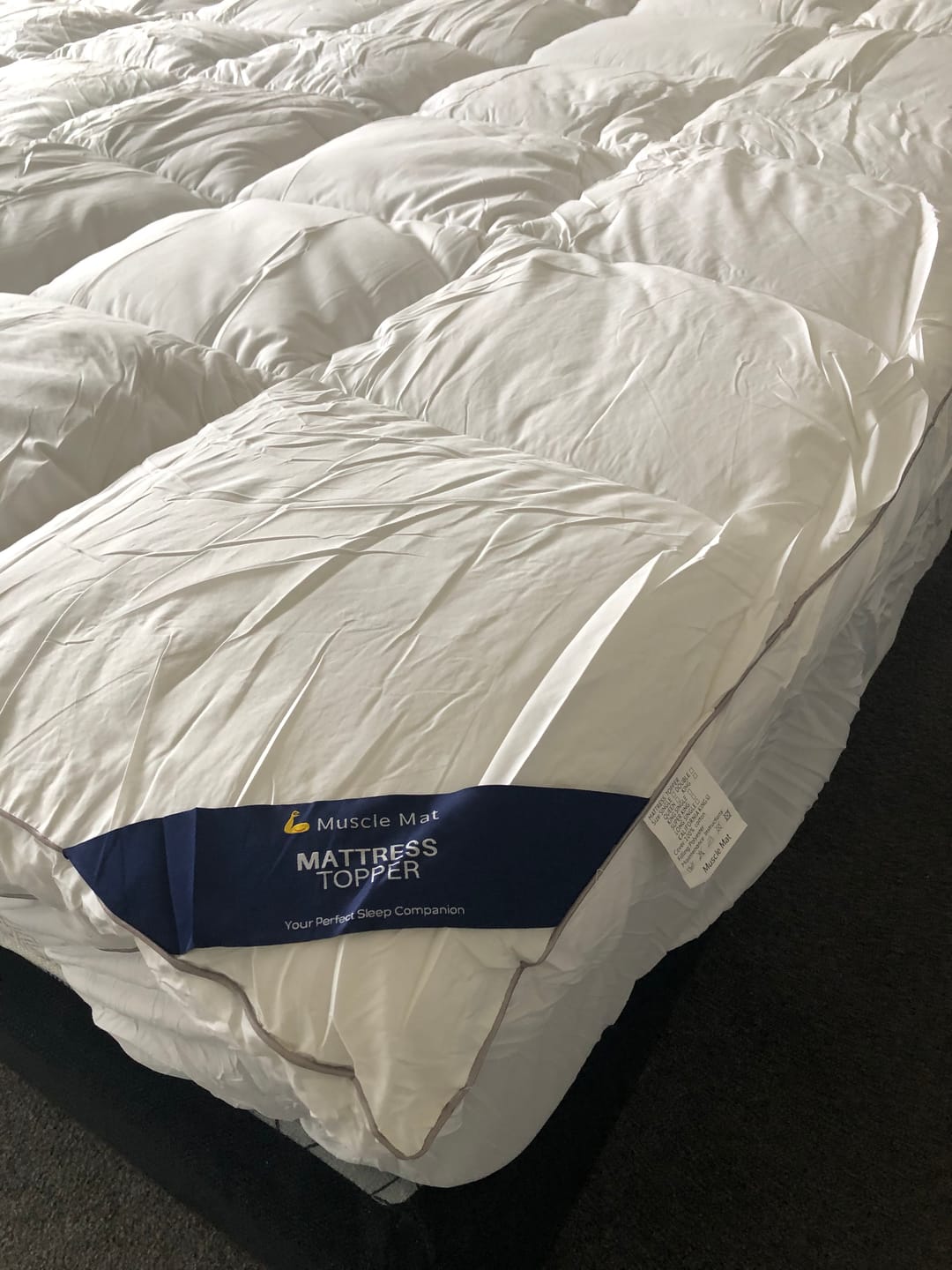 Customer photo review of Muscle Mat Luxury Mattress Topper