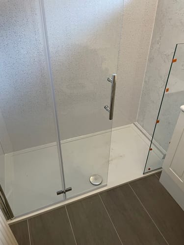 Customer photo review of Anti Slip 1600 x 800 Rectangle Stone Shower Tray