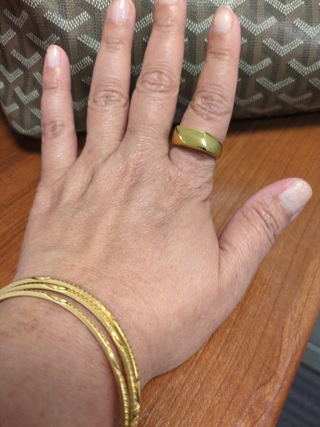Customer photo review of Chan Biomorphic Ring