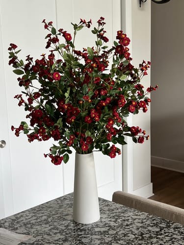 Customer photo review of Bulk 28" Rosa Multiflora Stems Branches Artificial Silk Flowers Arrangement Wholesale