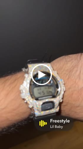 Customer video review of 4.25 Carat Moissanite Iced Out G Shock Watch