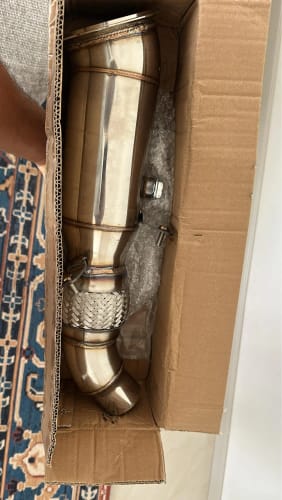 Customer photo review of Decat Downpipe 4" For BMW 11-16 328xi 328i 320i F30 F31 F34 N20