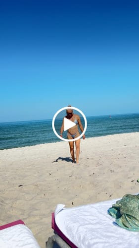 Customer video review of MIRA TOP - CRYSTAL BLUE