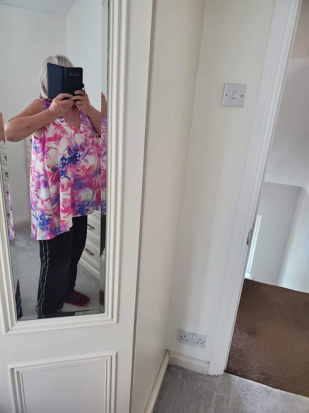 Customer photo review of Floral Cascade Linen Look Viscose Fabric