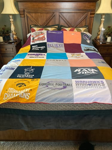 Customer photo review of Project Repat T-Shirt Quilt