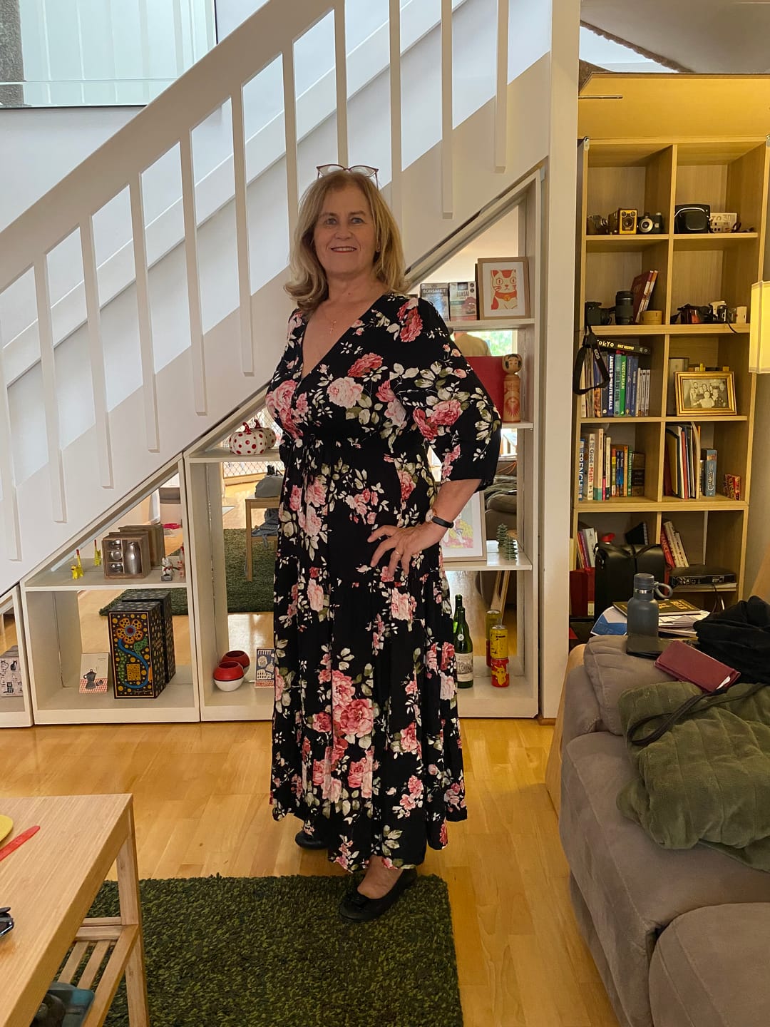 Customer photo review of Sofia Dress in Black