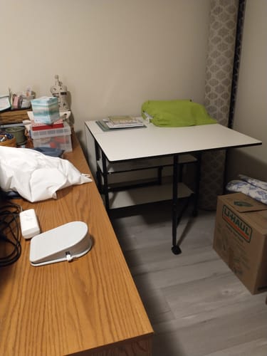 Customer photo review of Adjustable Home Hobby Table, Sullivans