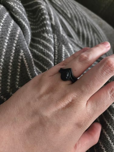 Customer photo review of Silicone Wedding Ring Set for Couples - Set #23