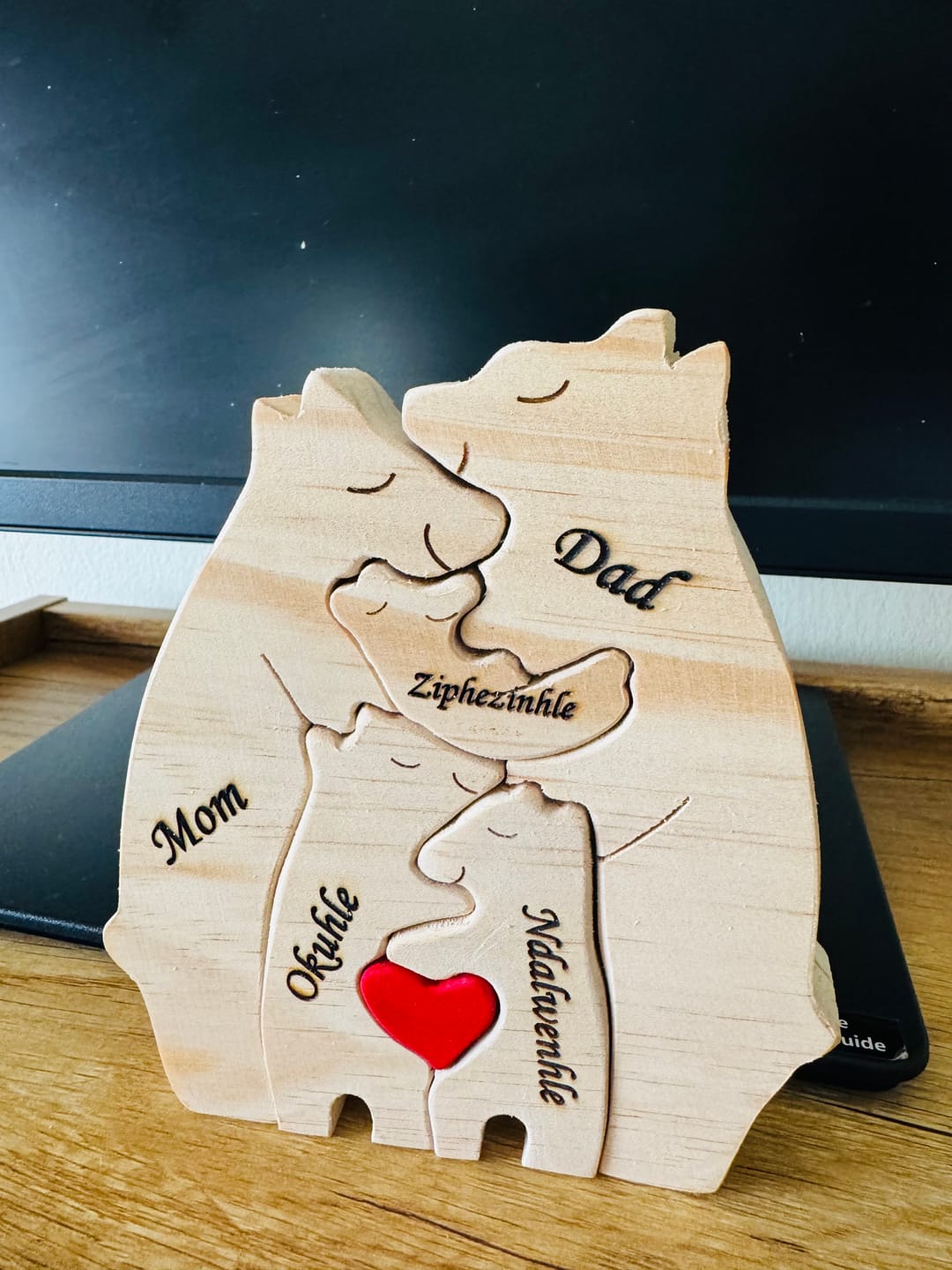 Customer photo review of 💥40% OFF FLASH SALE💥  Personalized Bear Family Wooden Puzzle