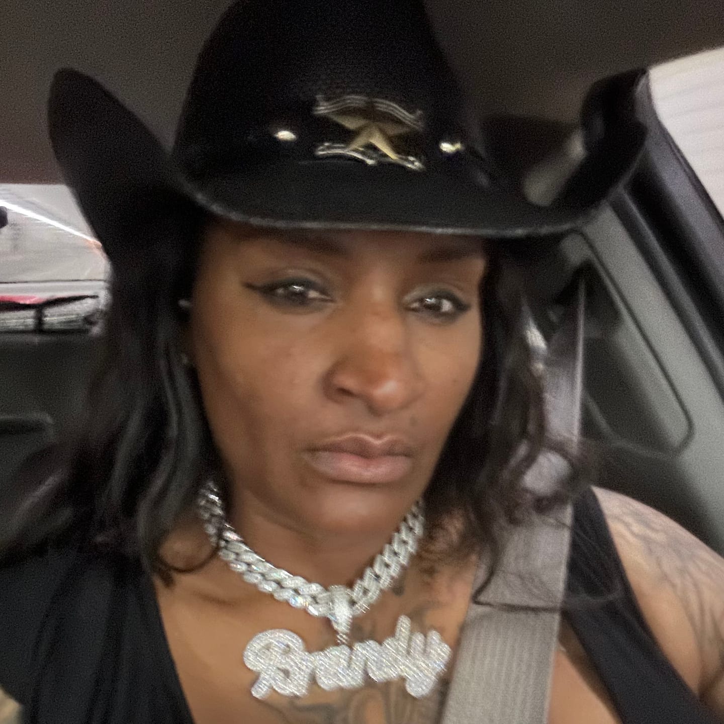 Customer photo review of JADA ICEY NAME NECKLACE