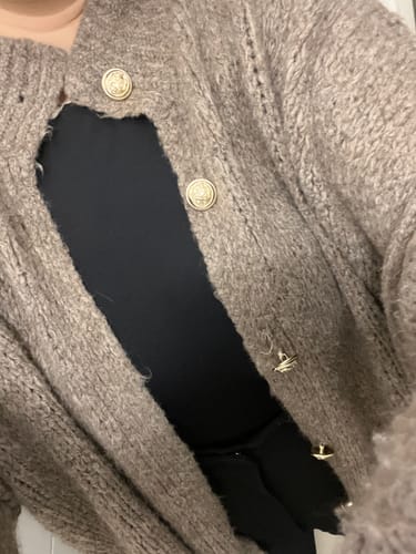 Customer photo review of Oversized Cardigan "CozyGlam"