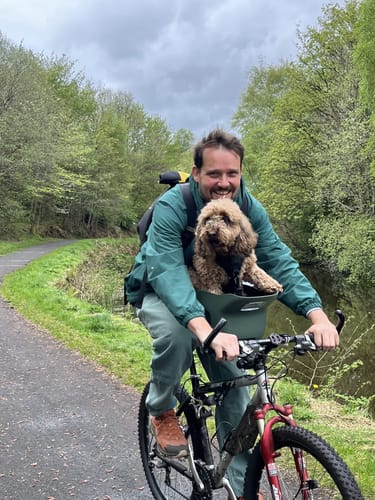 Customer photo review of Kvisp Dog Bike Carrier