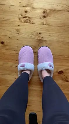 Customer photo review of PLUSH SHERPA SLIPPERS - 50% OFF
