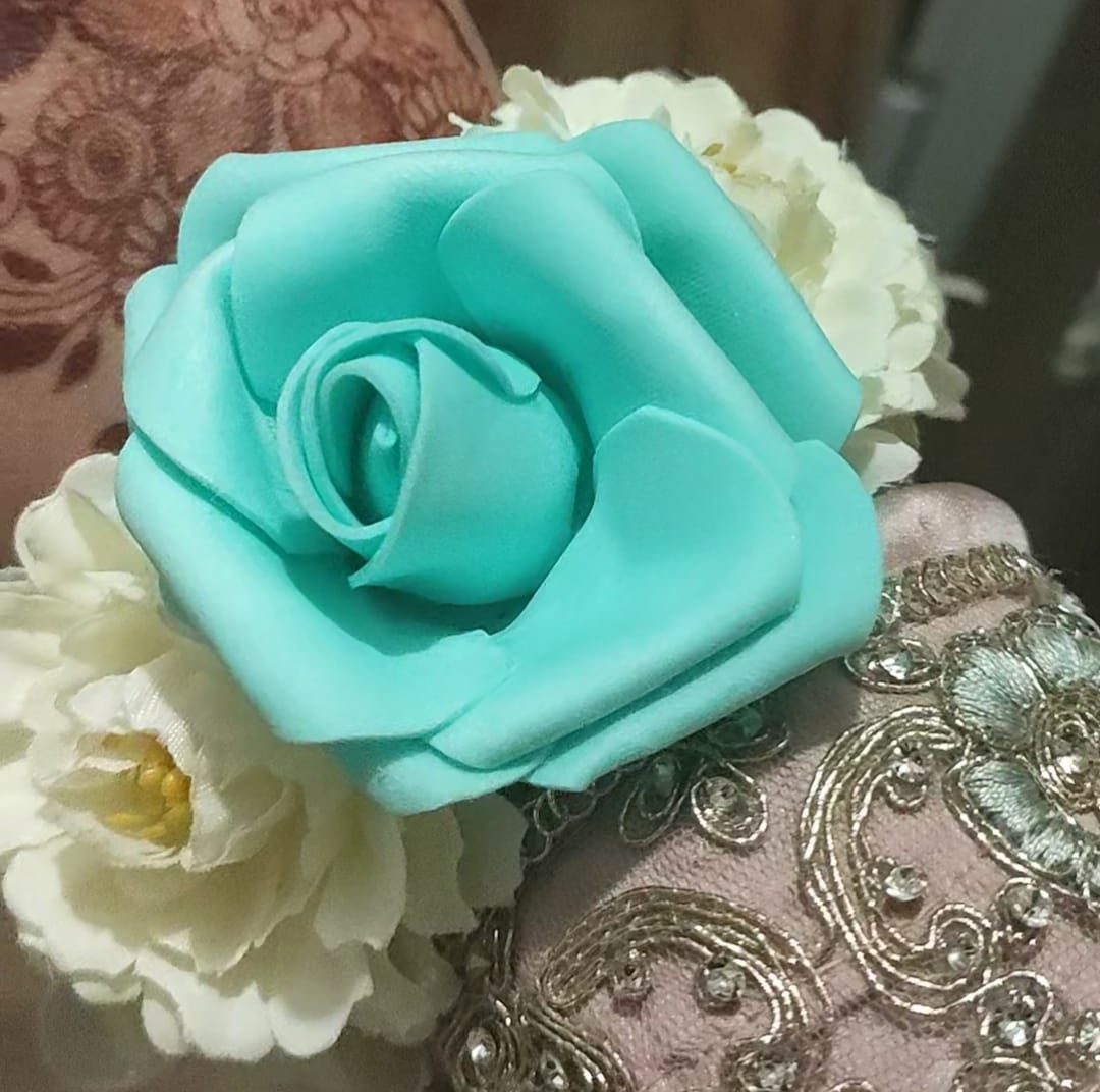Customer photo review of X2 Rahi Blue Bracelets