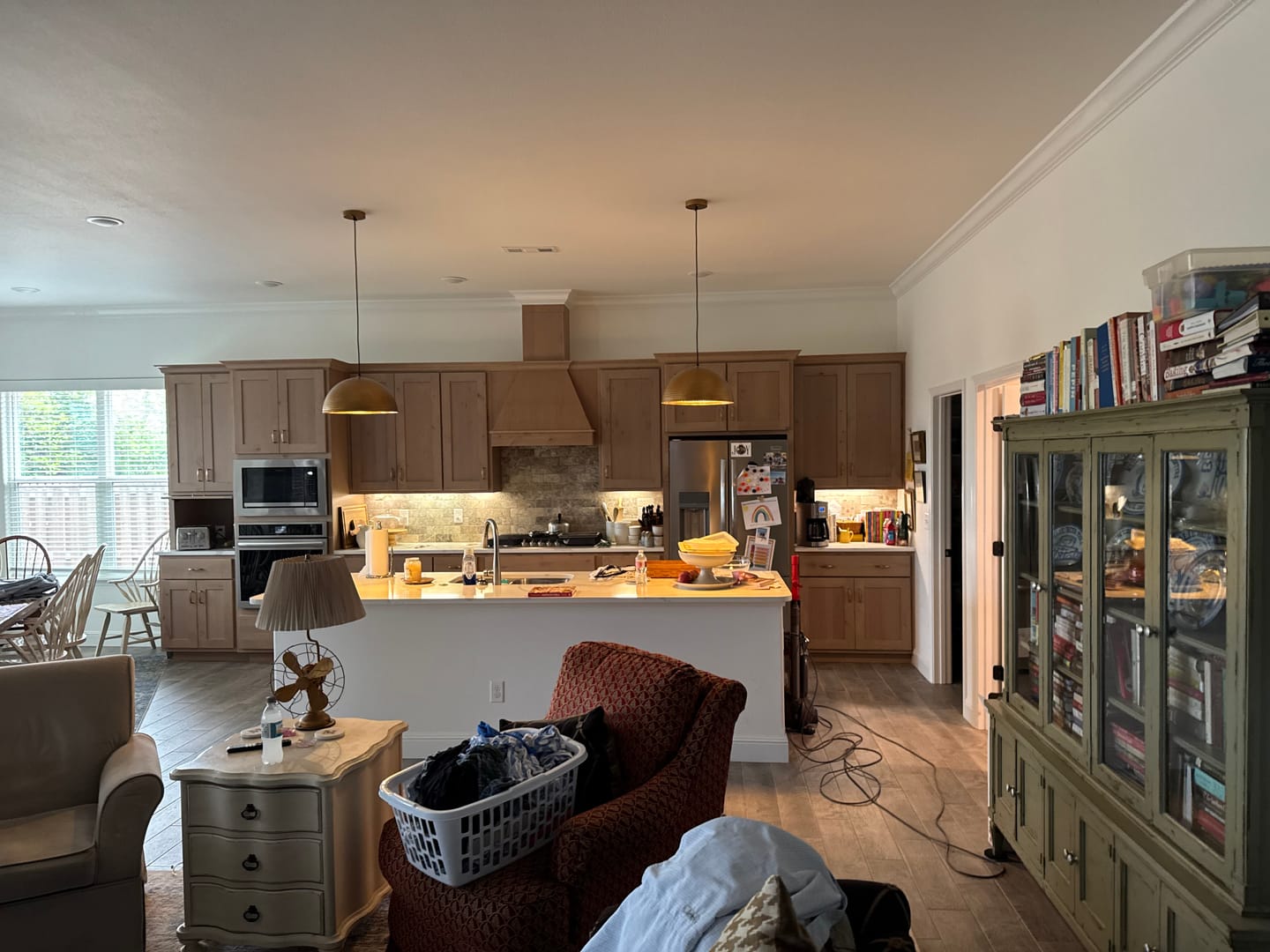 Customer photo review of Vintage Luxe Oversized Hammered Dome Pendant Light