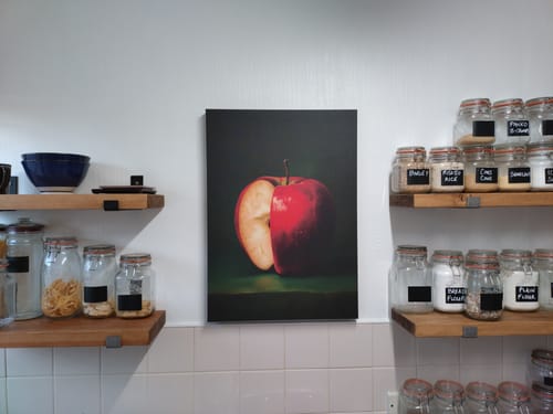 Customer photo review of Red Apple Print