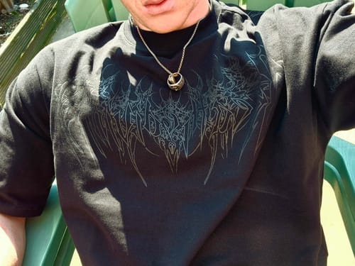 Customer photo review of Forgotten Soul Oversized T-shirt [DARKNESS]