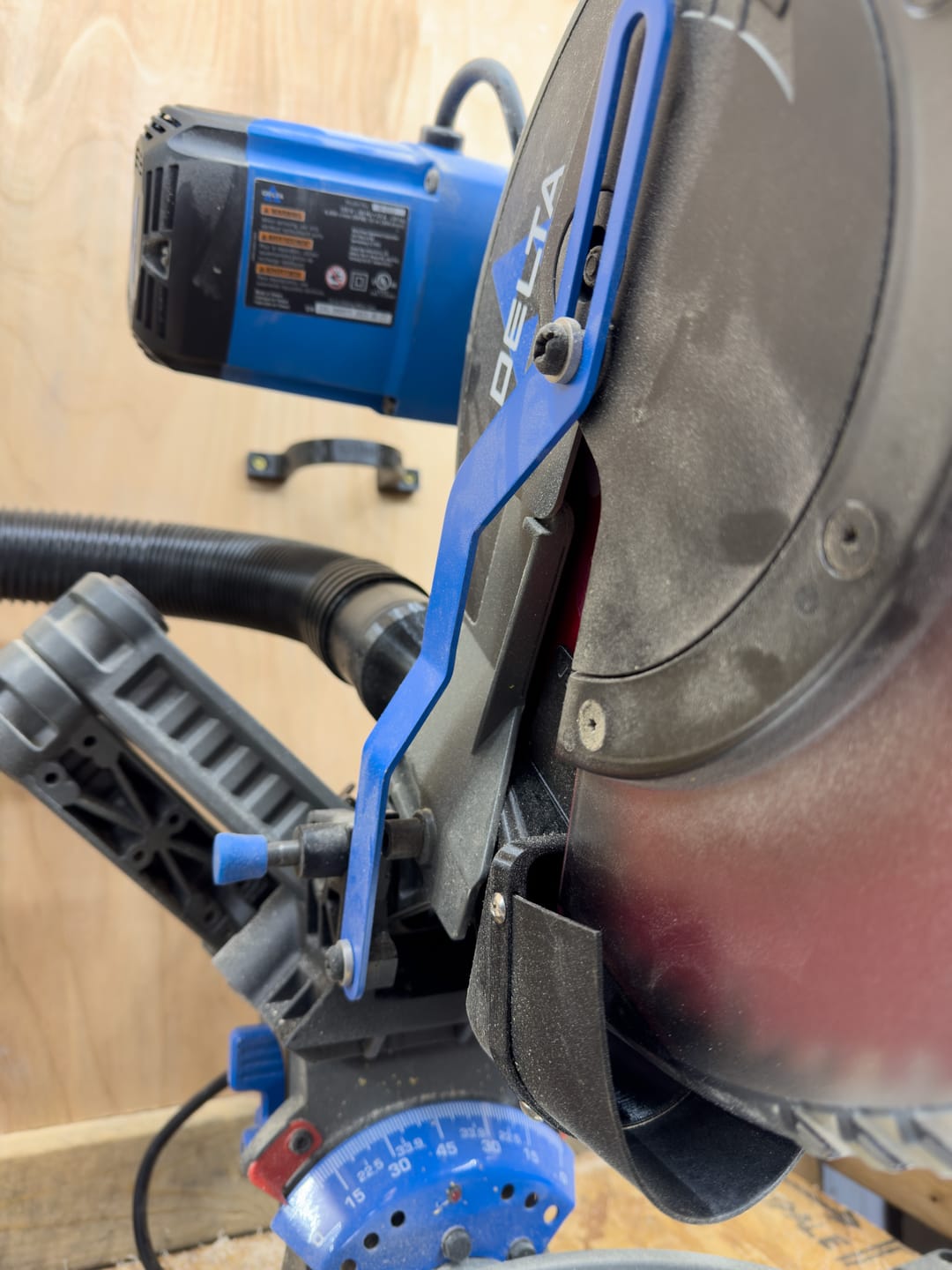 Customer photo review of Delta Cruzer Miter Saw Dust Collection