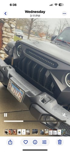 Customer photo review of Demon Grille w/ LED Off-Road Lights for 18+ Jeep Wrangler JL & Gladiator JT w/o TrailCam