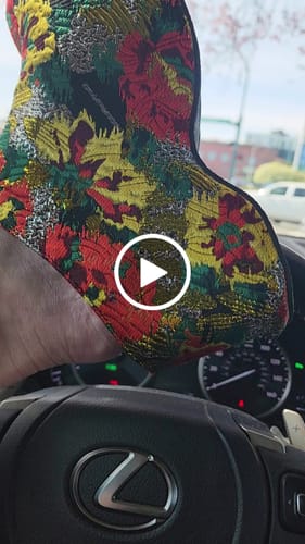 Customer video review of VESTA-MULTI BROCADE FLATFORM CLOG