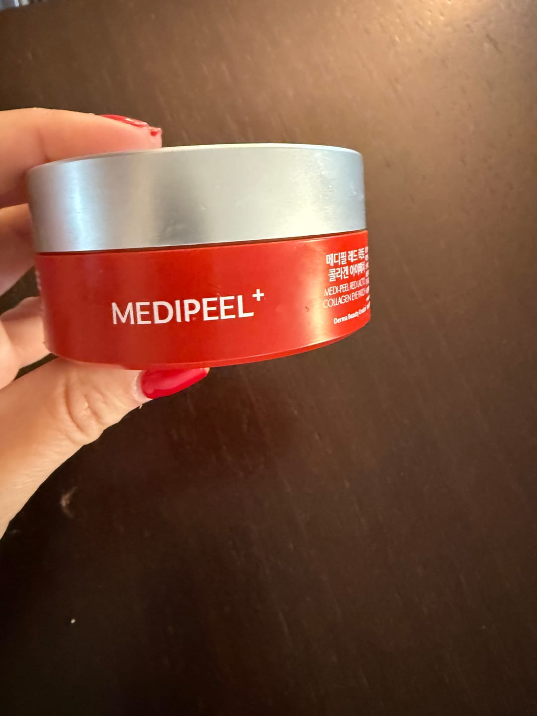 Customer photo review of Kolagēna spilventiņi ādai ap acīm ar laktobaktērijām Medi-Peel Red Lacto Collagen Eye Patch