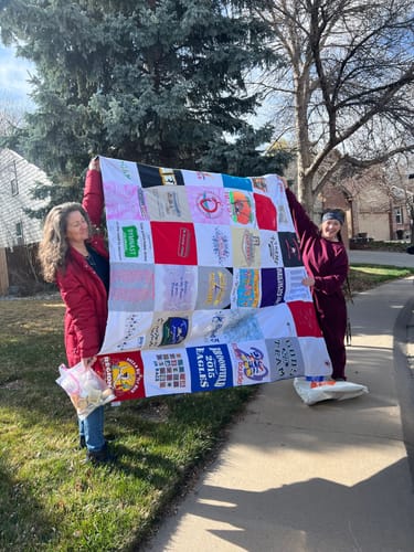 Customer photo review of Project Repat T-Shirt Quilt