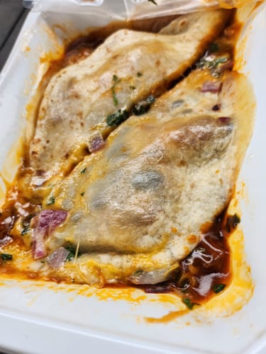 Customer photo review of Chicken Enchilada