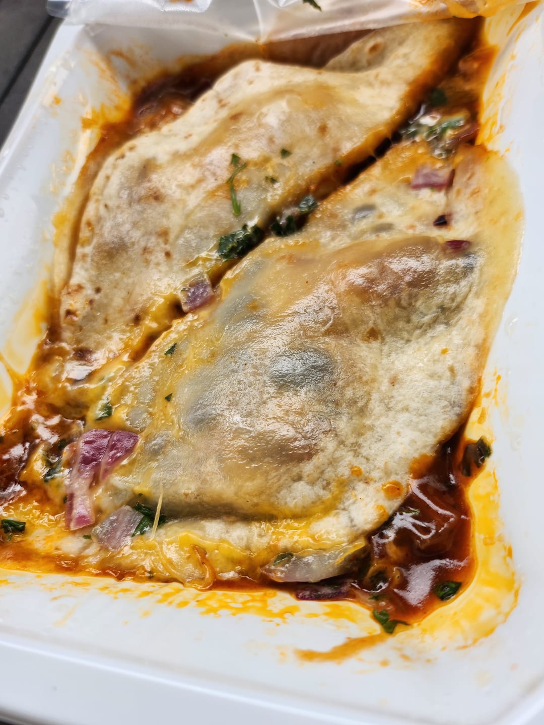 Customer photo review of Chicken Enchilada