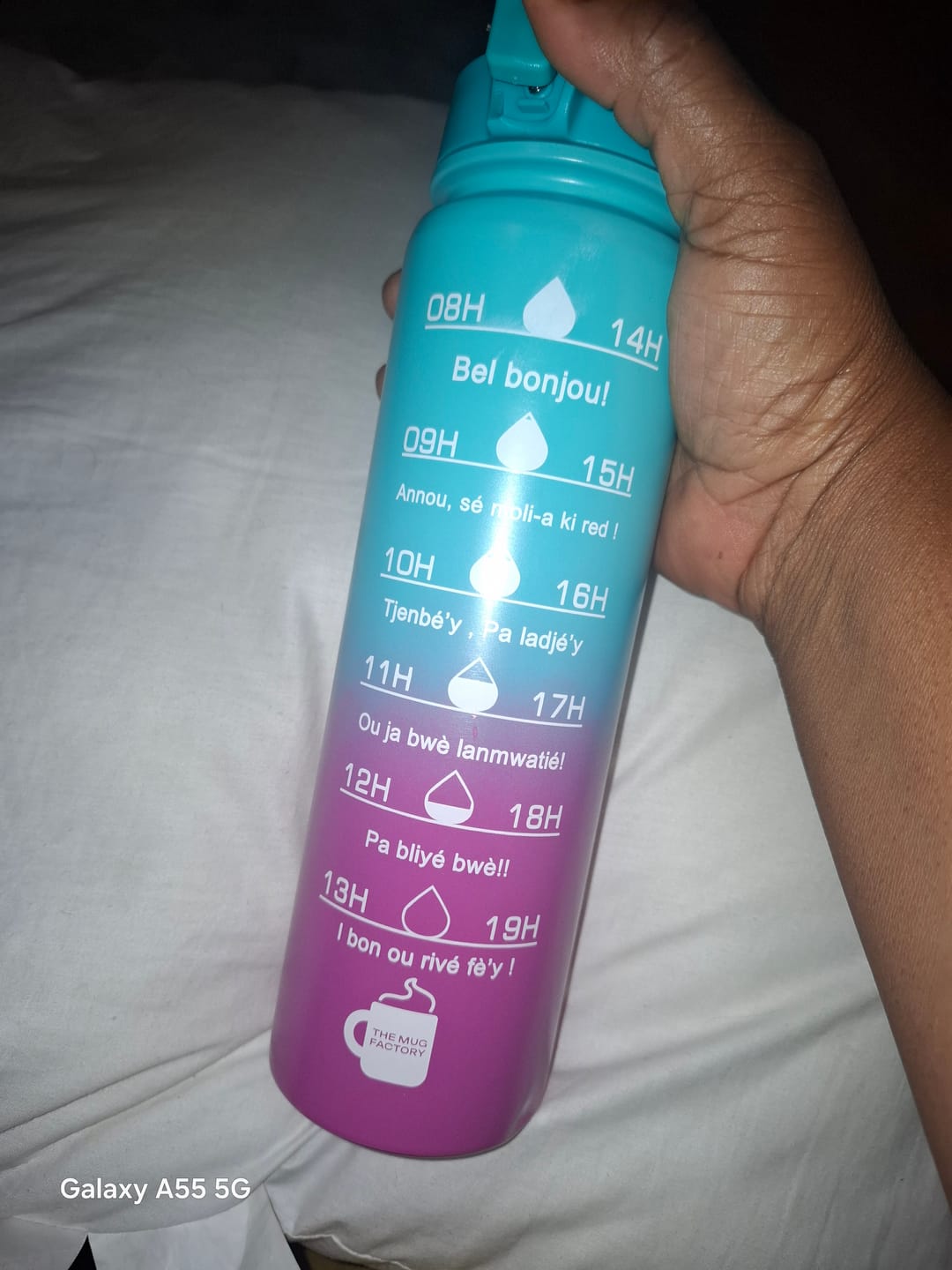 Customer photo review of Couvercle Tasty Bottle