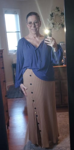 Customer photo review of Lovestitch Desert Soul Boho Blouse