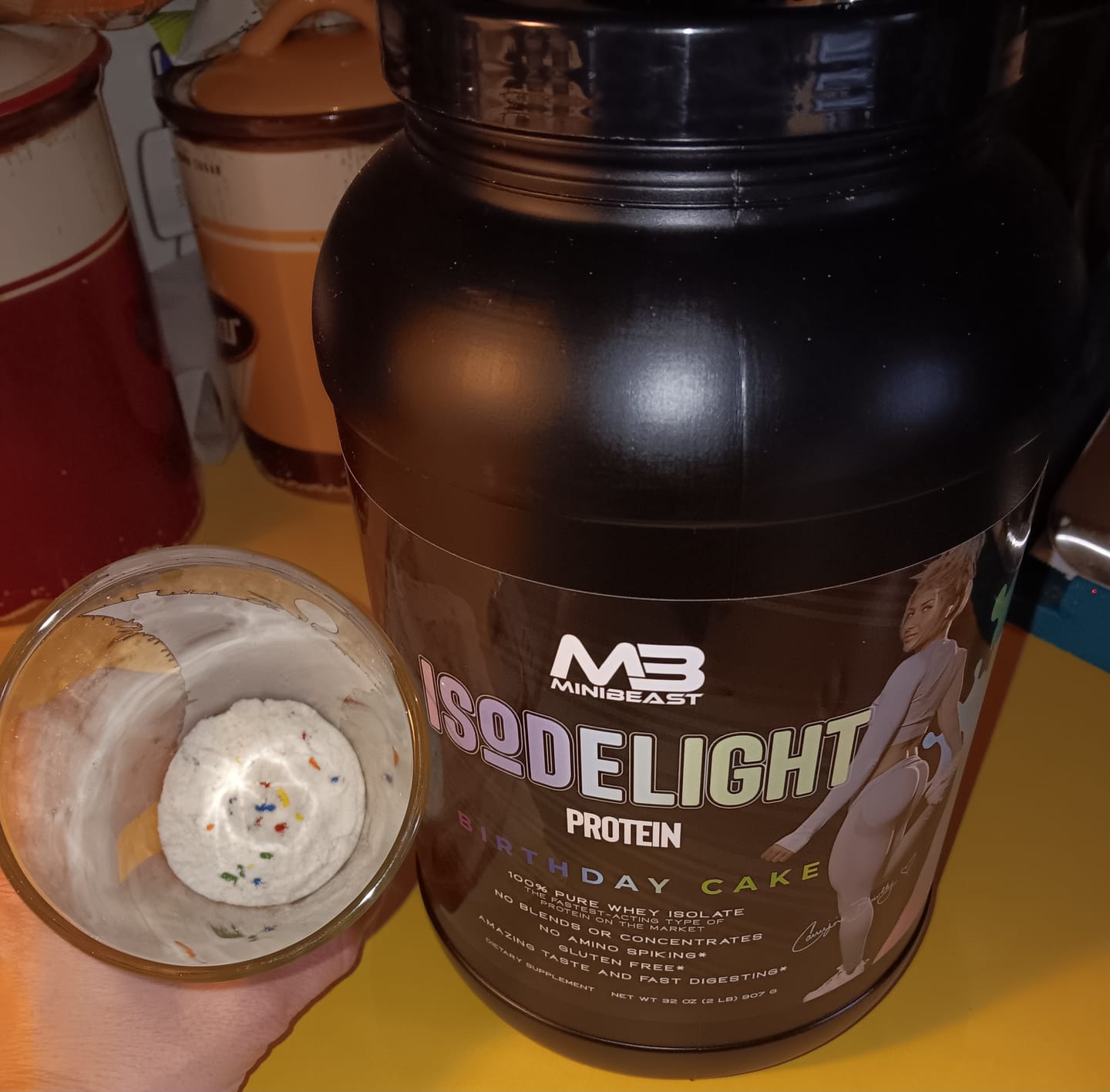 Customer photo review of IsoDelight Protein
