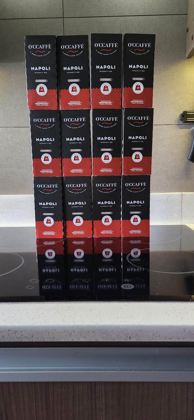 Customer photo review of Pack Occaffe 120 Cápsulas Aluminio Compatibles para Nespresso